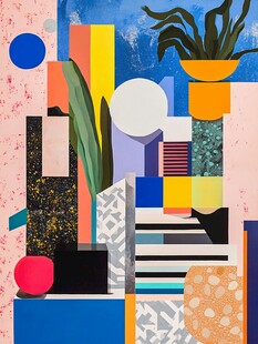 孟菲斯色块拼接