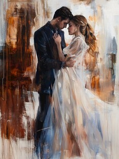 情侣油画