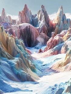 彩色地形地理地貌