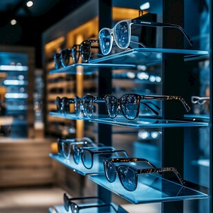 眼镜专卖店展示眼镜
