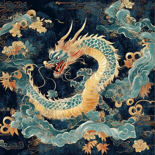 传统龙插画