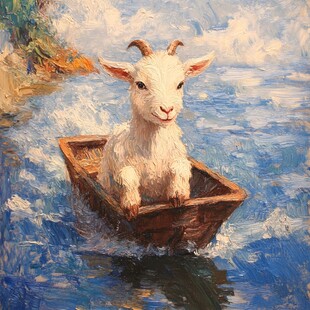 油画羊素材-油画羊图片-油画羊设计模板-昵图网