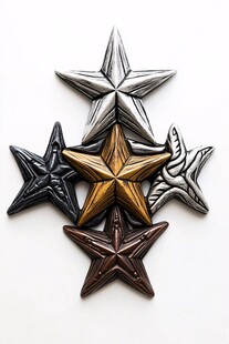 金属质感五角星