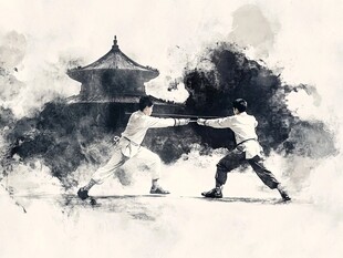 水墨武术