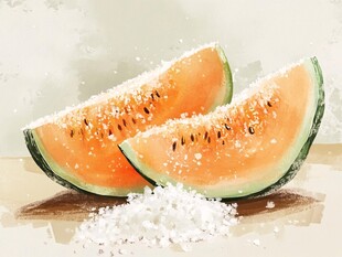 硒砂瓜插画