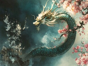 高清唯美双龙戏珠