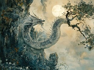 高清唯美双龙戏珠