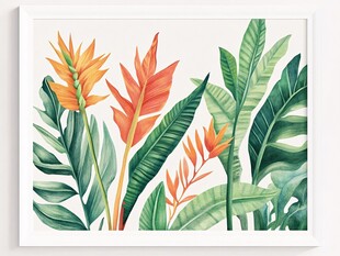 热带植物插画