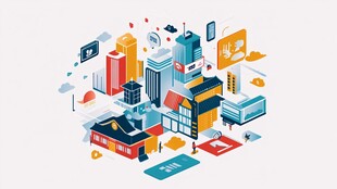 天府智能创享中心插画