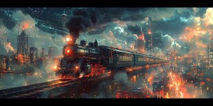 高铁原画