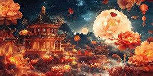 梦幻中秋节场景