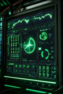 宇宙飞船仪表板