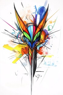 抽象炫酷艺术图腾意境