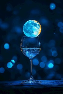 蓝月夜梦幻唯美奇幻