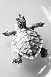 旋龟插画