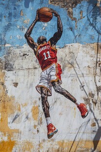 投篮墙画