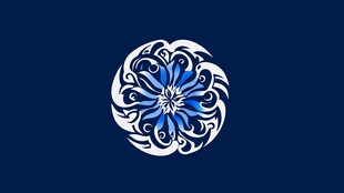 旋转花标志logo