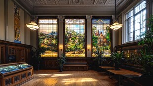 哥伦比亚大学手绘装饰