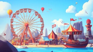 插画欢乐谷