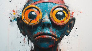 新颖新锐创意艺术绘画