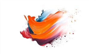 彩色创意墨舞素材