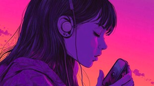 听歌的少女