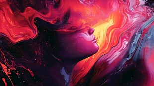 炫丽的梦幻流体画