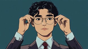 新疆男孩插画