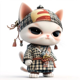 猫大侠卡通猫咪