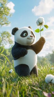 高清卡通熊猫