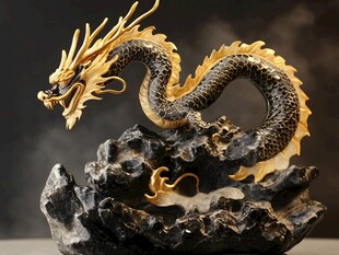 黄金龙摆件