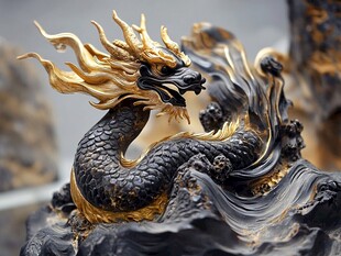 黄金龙摆件