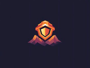 山峰盾牌logo