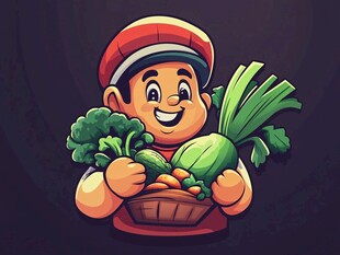 果蔬店吉祥物