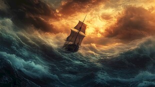 乘风破浪立体效果