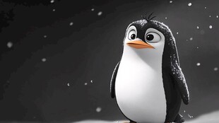 黑白企鹅美图
