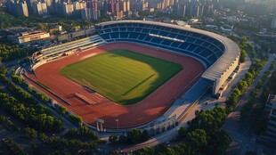 南岭体育场鸟瞰