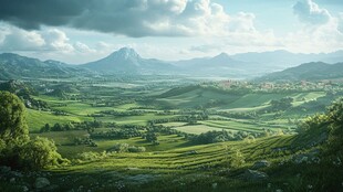 超宽幅田园景色