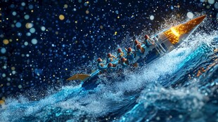 乘风破浪立体效果