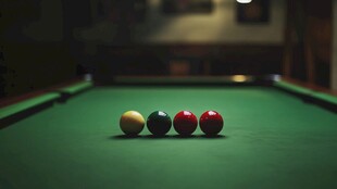 台球室打台球桌球运动