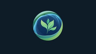 植物主题logo