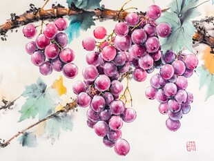 画意葡萄