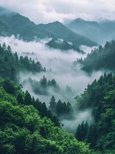 森林云雾山岚