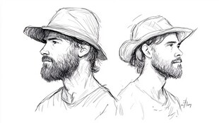 新西兰素描线描鼠绘