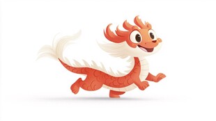 小龙吉祥物设计