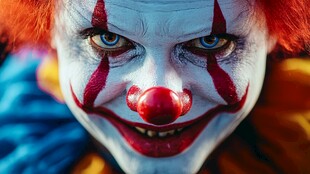 人脸后边的小丑