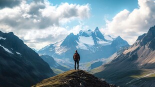 山高人为峰登山