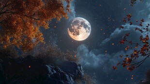 生活意境唯美禅境秋月