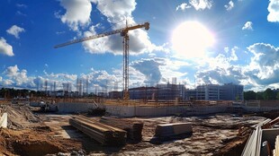 建筑工地全景图