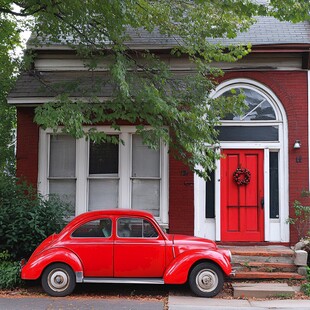 红色甲壳虫素材